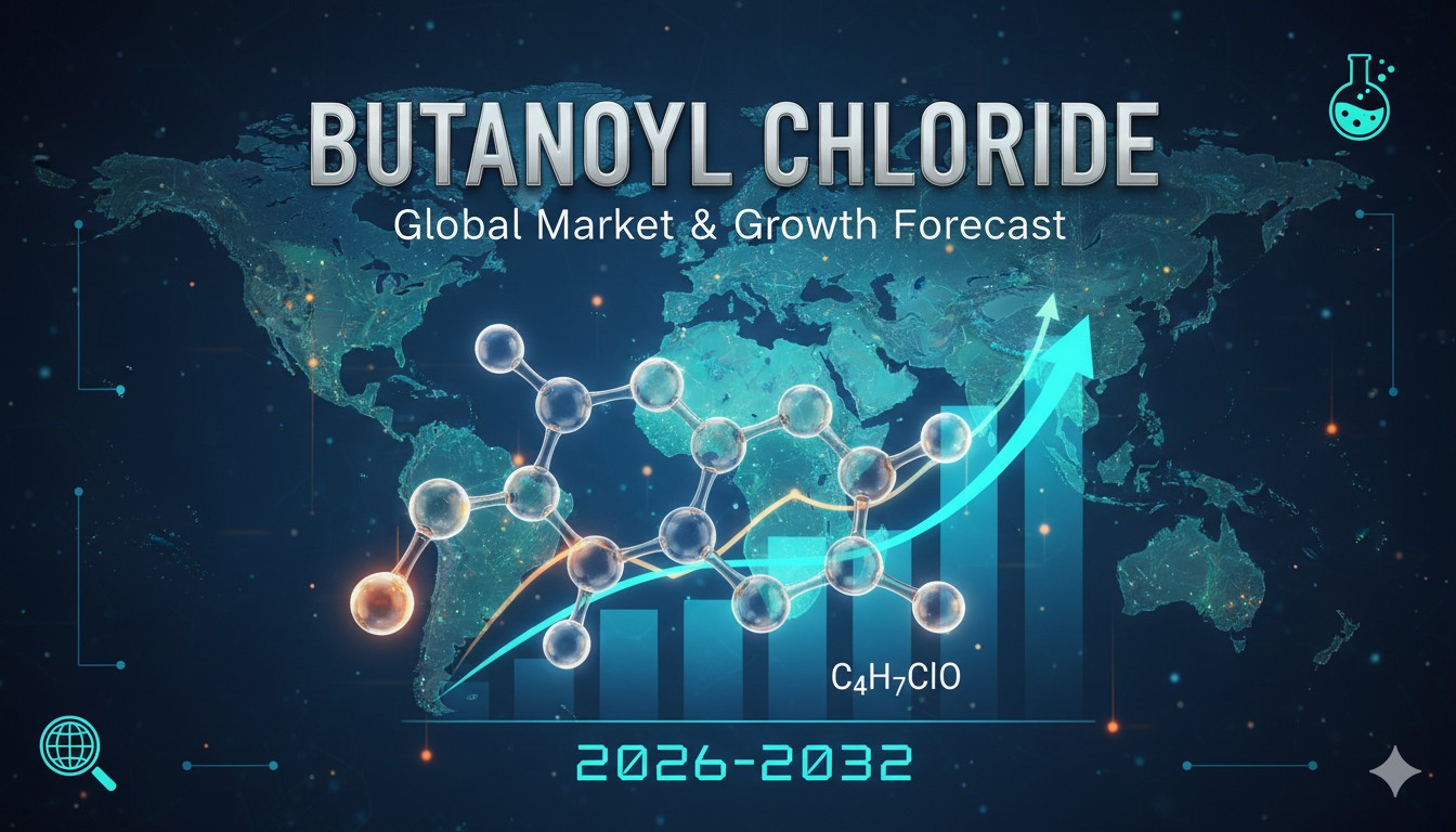 Line graph showing upward trend in butanoyl chloride global market value from 2026 to 2032