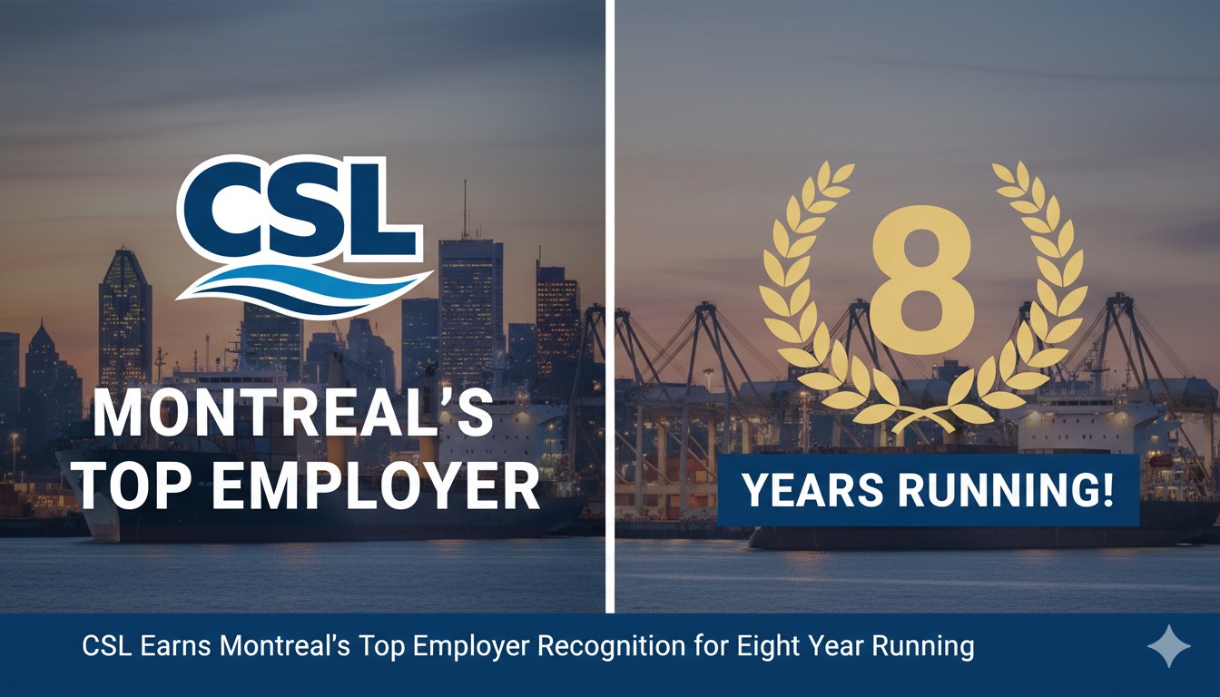 CSL Group employees collaborating at the Montreal headquarters, celebrating eighth consecutive Montreal Top Employer recognition