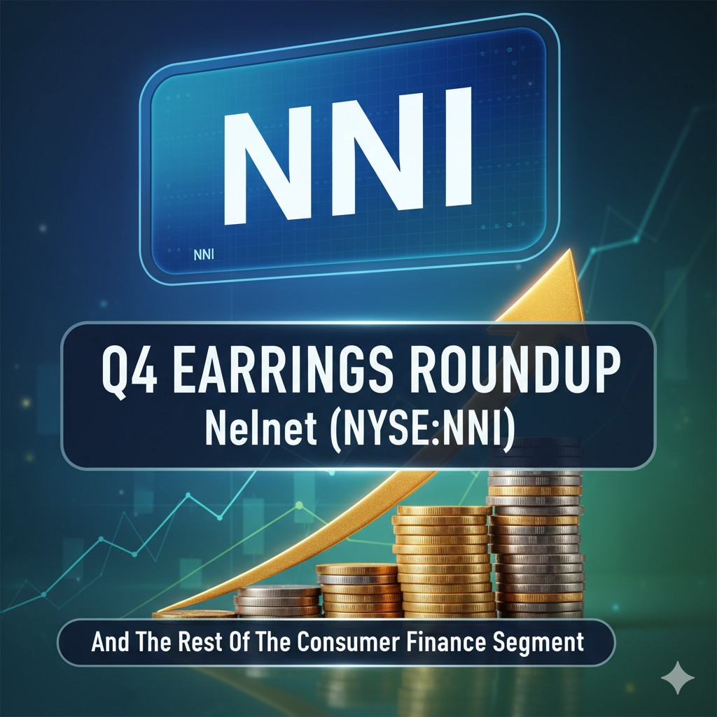 Stock market chart showing Nelnet (NNI) earnings performance alongside consumer finance sector trends in Q4 2025